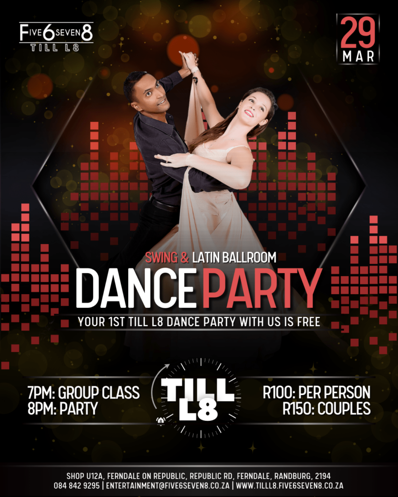 Till L8 Dance Parties - Latin, Ballroom, Lindy Hop and West Coast Swing