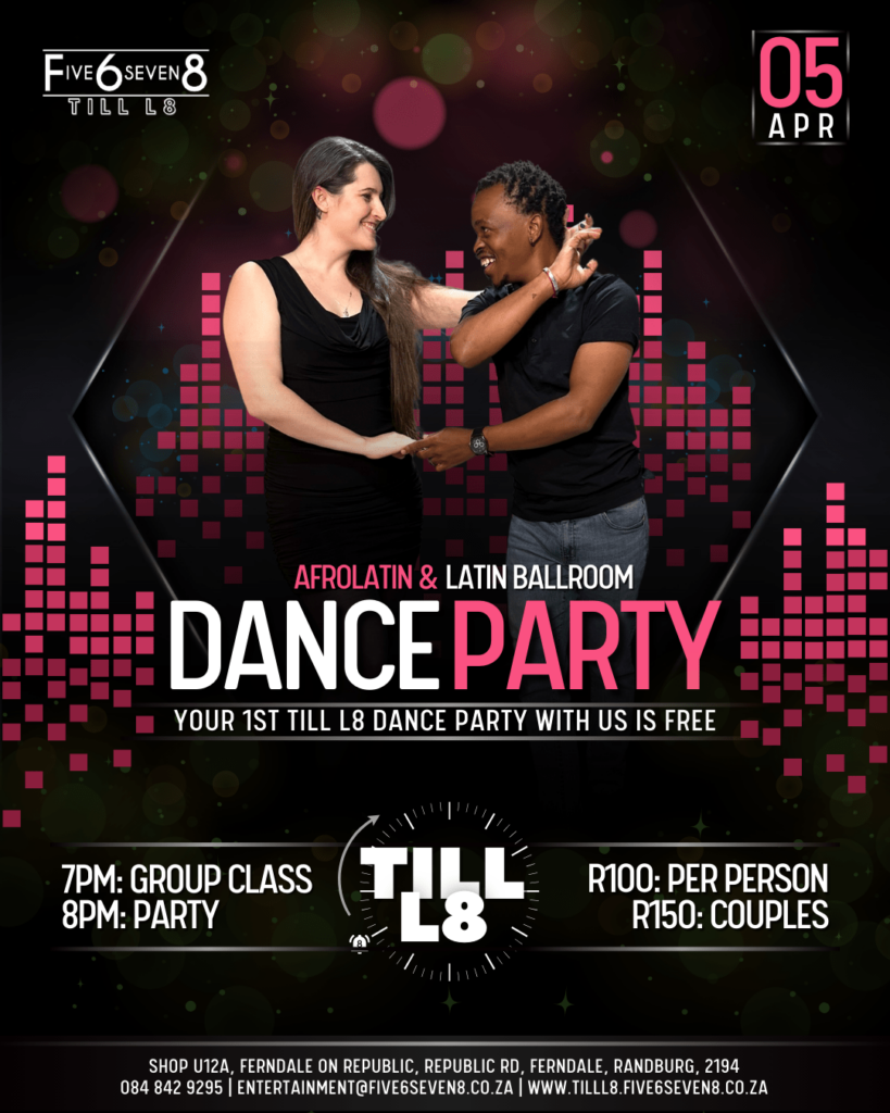 Till L8 Dance Parties - Latin, Ballroom, Salsa, Bachata, Kizomba, Afrolatin